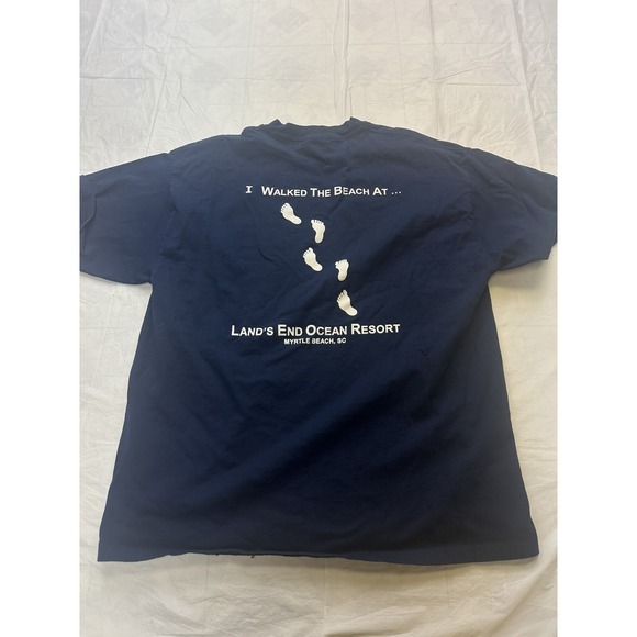 Hanes Other - VINTAGE Lands End Resort Myrtle Beach  Graphic T‎ shirt Size XL Blue
